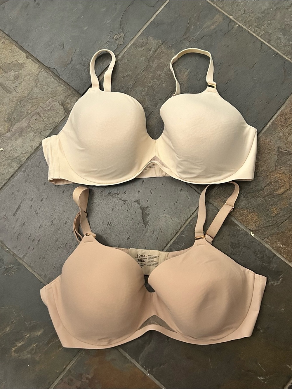 Set of 2 Soma Bodify Perfect Coverage Bra Nude - 38DD
